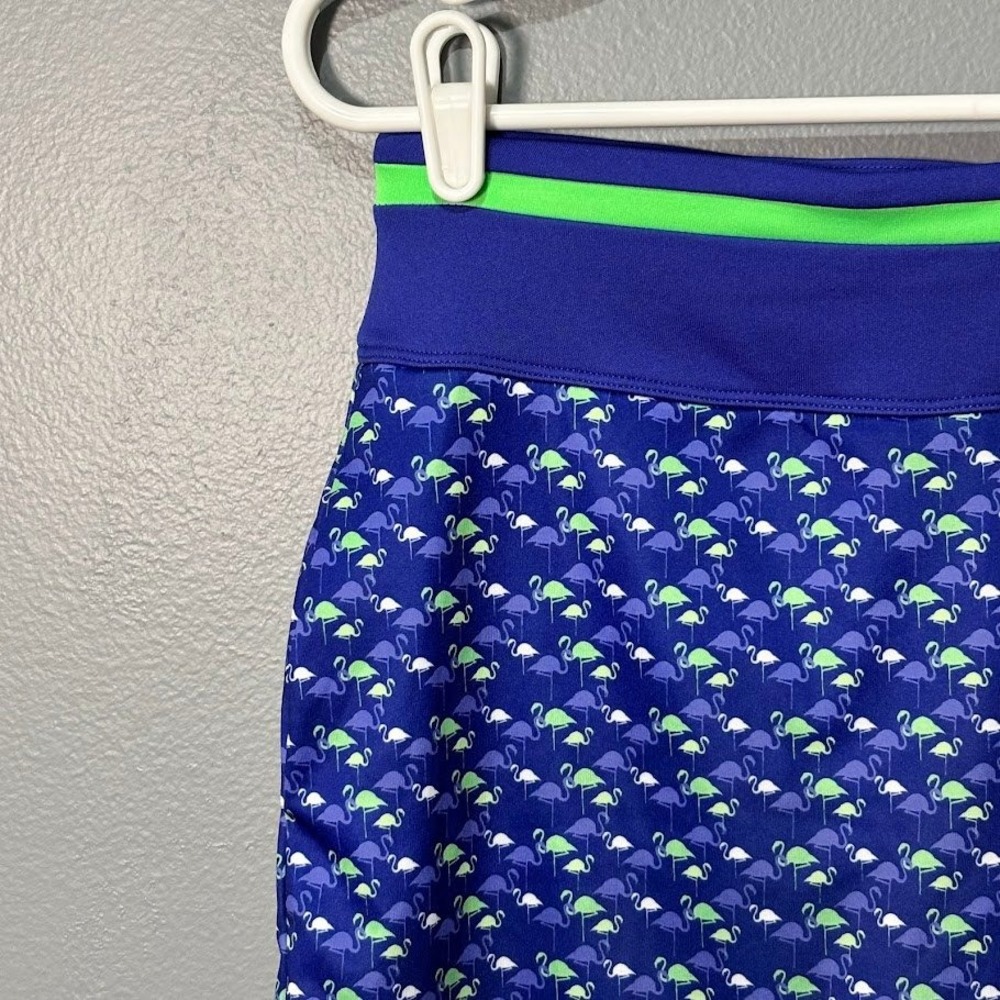 PGA Tour Skort Womens XS Blue Polyester Flamingo Golf Tennis Athletic Skirt Mini - Picture 2 of 7
